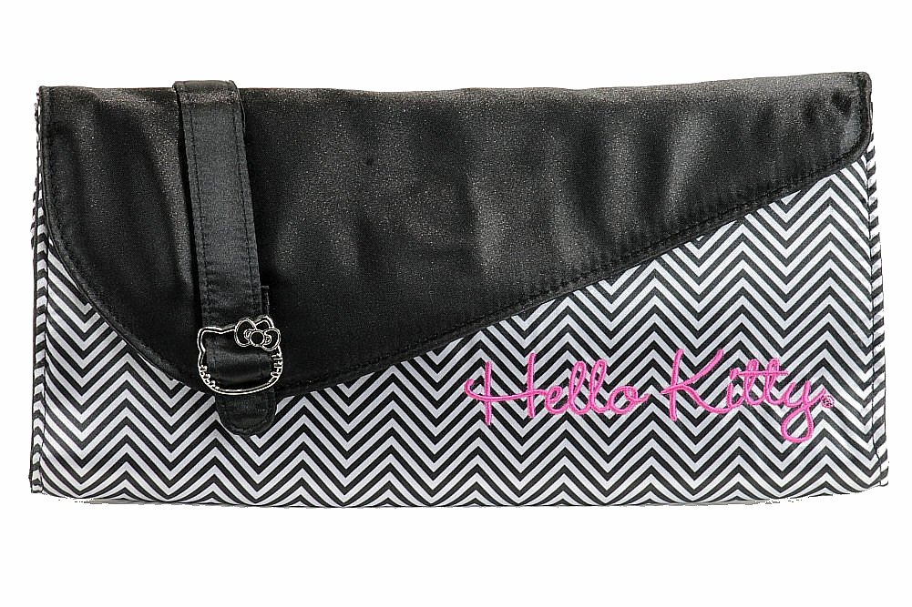 Hello Kitty Vibrant Black White Zig Zag Clutch Bag Hp3067942