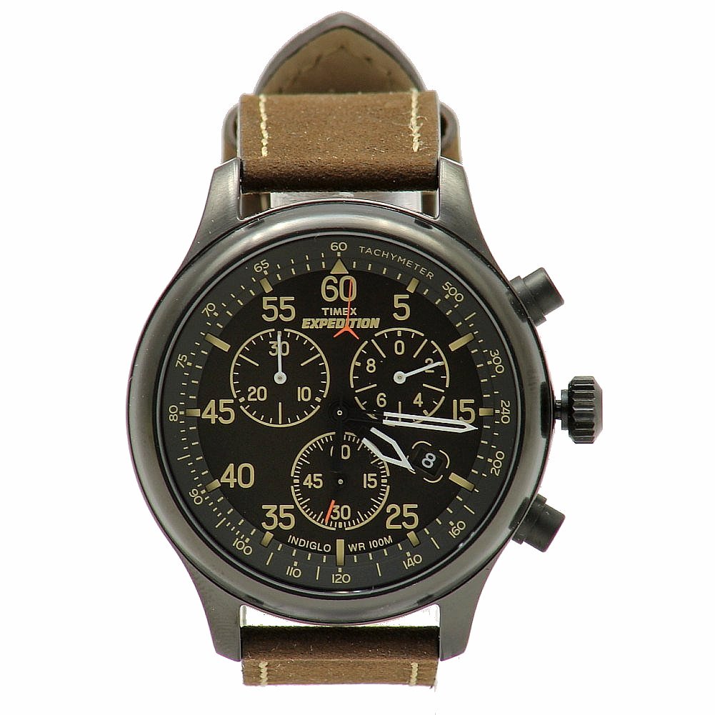 Timex Expedition Field T499059J Brown Analog Chronograph Watch -  T499059J, Field Chronograph