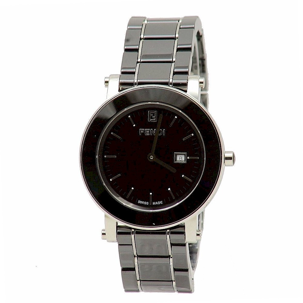 Fendi Women s Black Ceramic Bracelet Analog Watch -  F641110