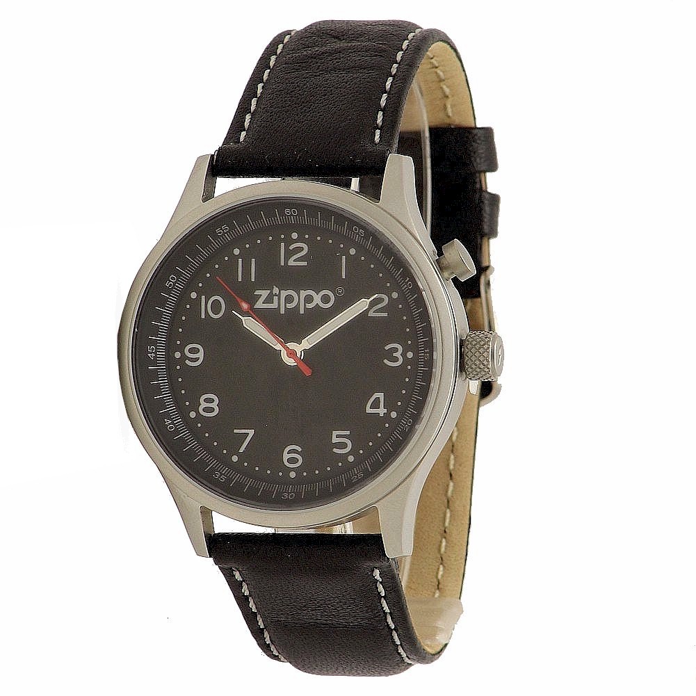 Zippo Men S Casual 45022 Rg Black Analog Watch