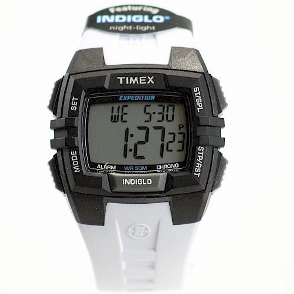 Timex Men S Expedition T499019j Black White Chronograph Digital Watch