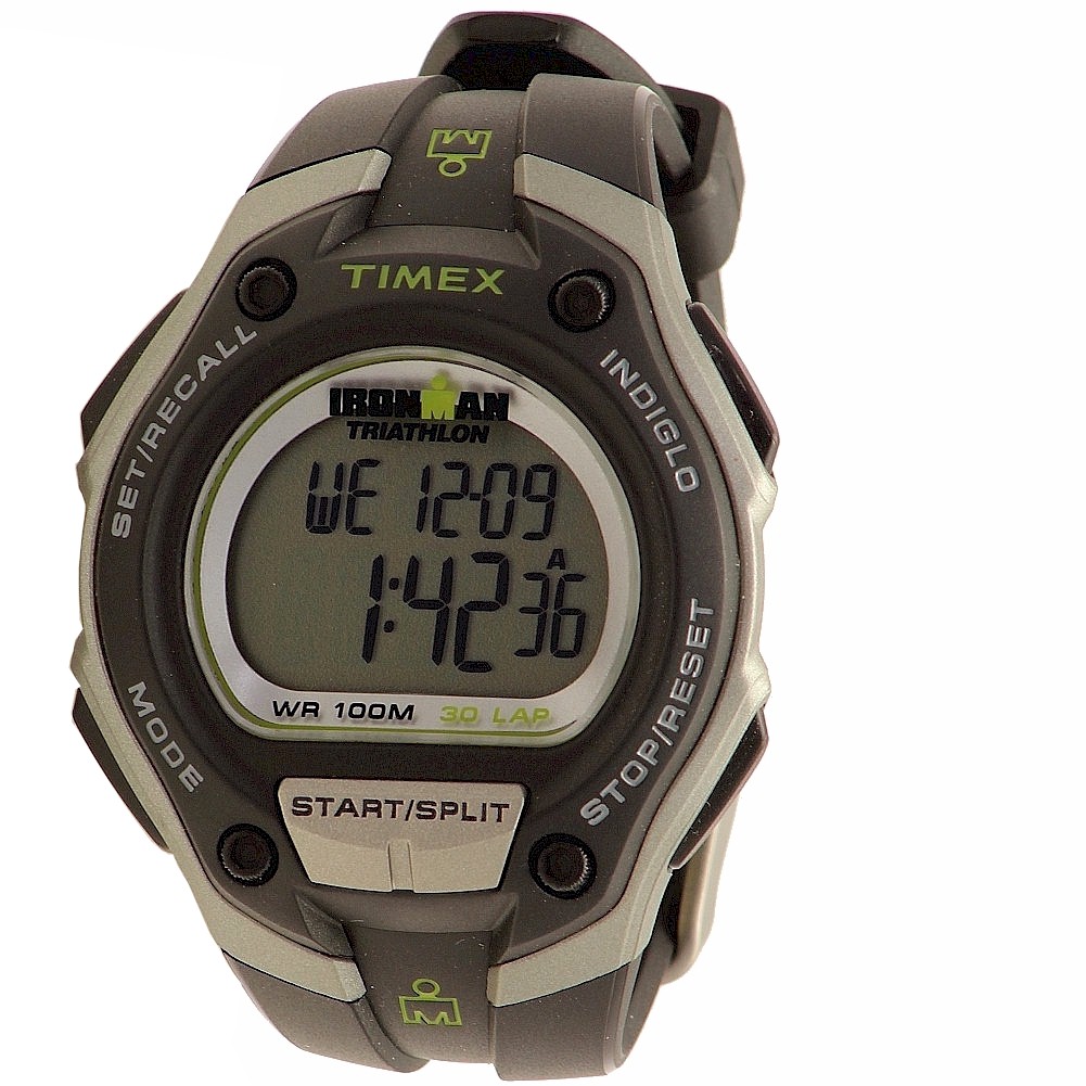 Timex Men S Ironman 5k412 Black Grey Green Digital Sport Watch