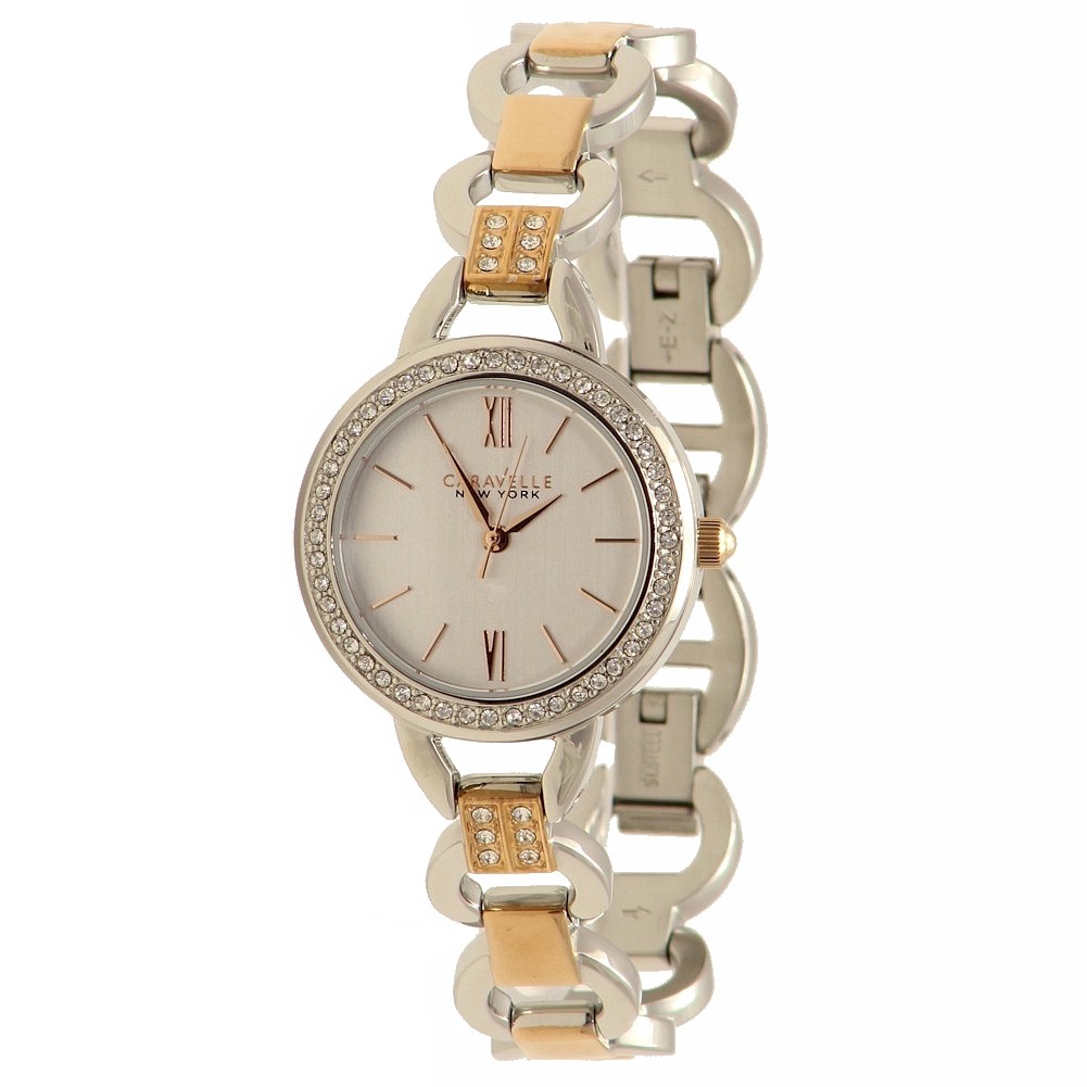 Women s  Two Tone Stainless Steel Analog Watch - Caravelle New York 45L157