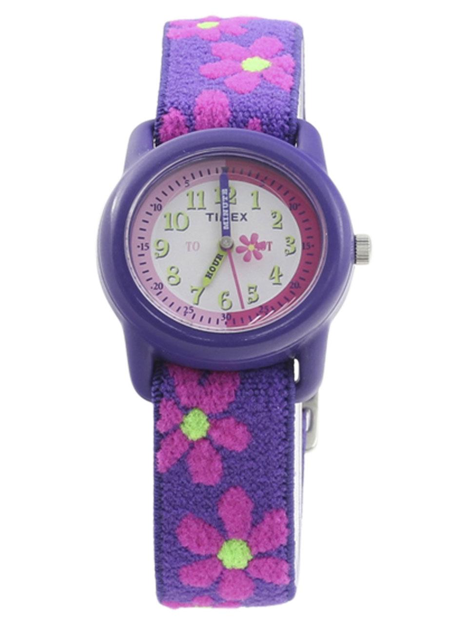 Timex Twg014800 Time Machines Teaching Toolkit Ages 4 Purple Analog Watch Clock