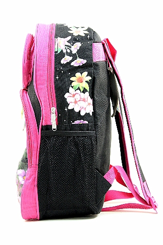 Disney Fairies Tinkerbell Backpack Girl's Pink/Black School Bag