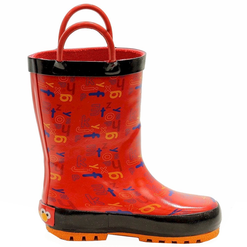 Sesame Street Toddler Elmo SES501 Fashion Rain Boot Shoes