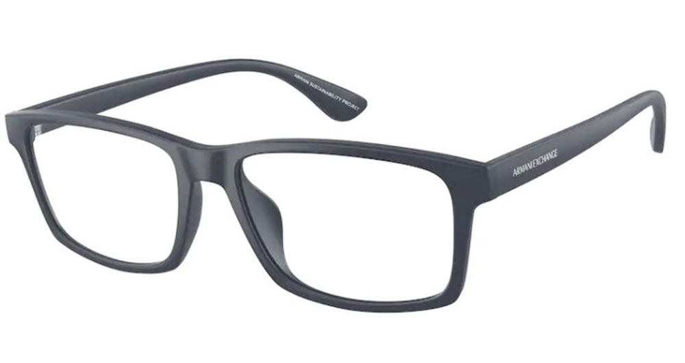 Armani Exchange AX3083U 8181 Eyeglasses Men's Matte Blue Full Rim 56-17 ...