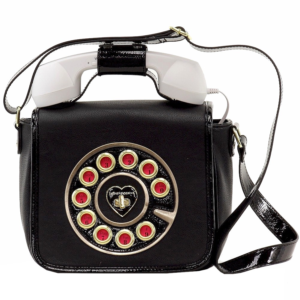 Betsey Johnson Women's Kitsch Call Me Baby Telephone Cross-Body Handbag ...
