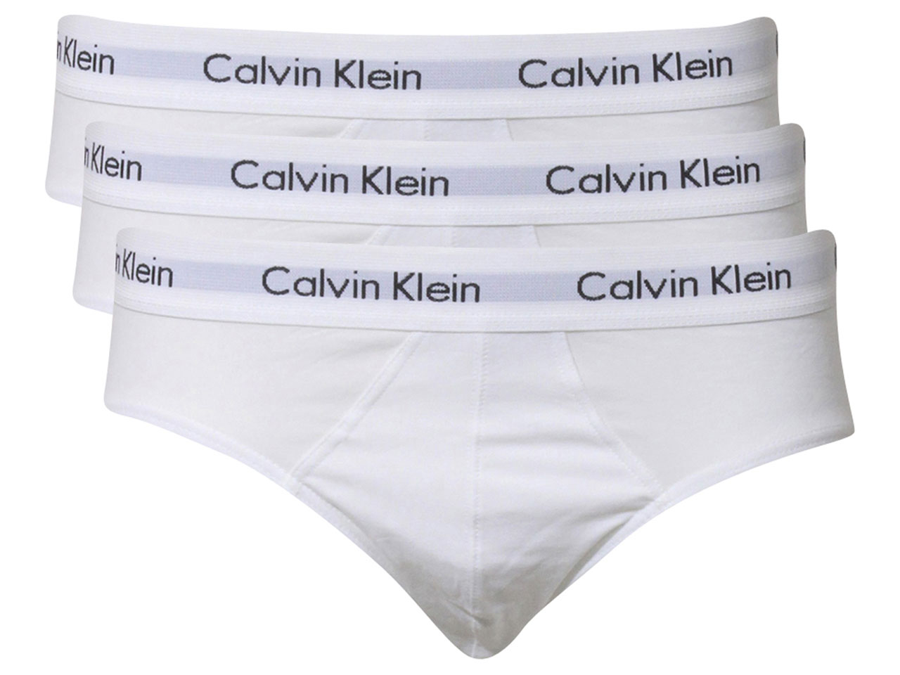 Calvin Klein Men's Briefs Low Rise Underwear 3-Pairs White Sz: L NB2613 ...