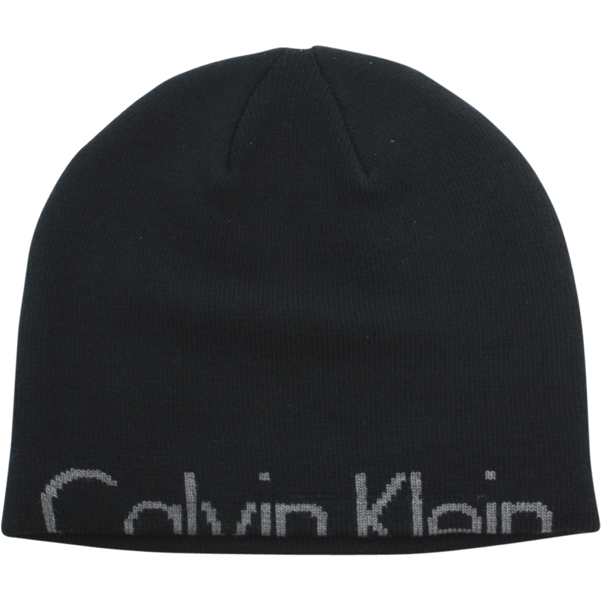 Calvin Klein Men's Hidden Rolled Logo Beanie Cap Winter Hat (One Size Fits  Most) 