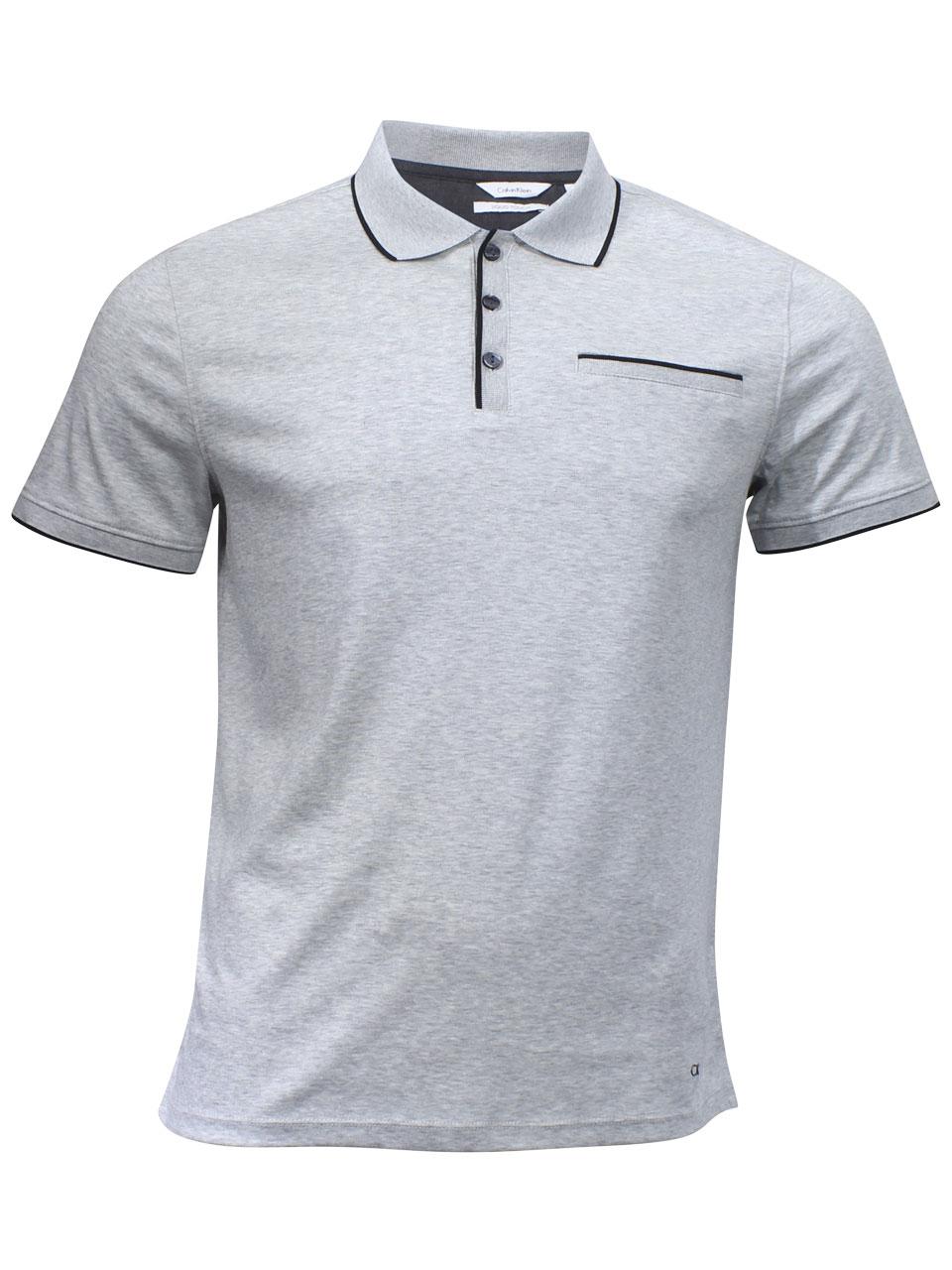 Calvin Klein Men's Liquid Touch Short Sleeve Cotton Polo Shirt