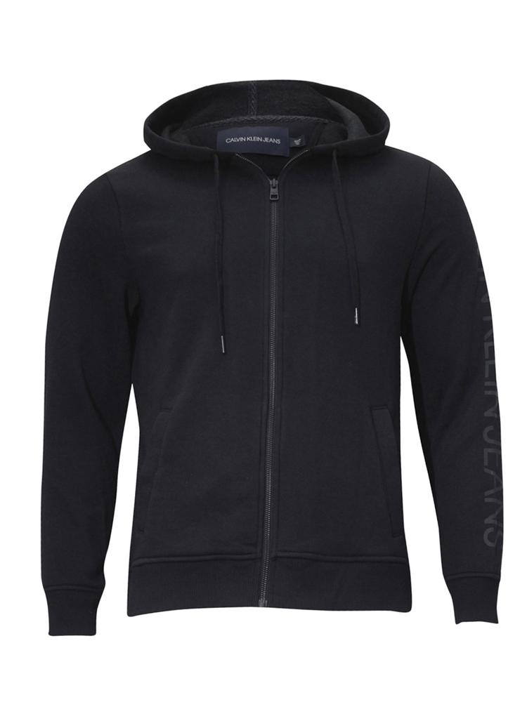 calvin klein hooded zip up jacket