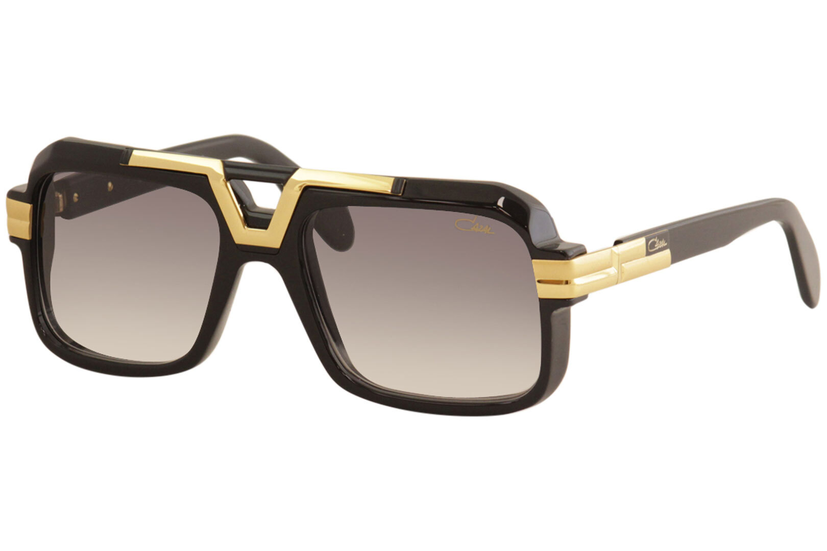 Cazal Legends 664/3 001 Sunglasses Men's Black-Gold Plated/Grey