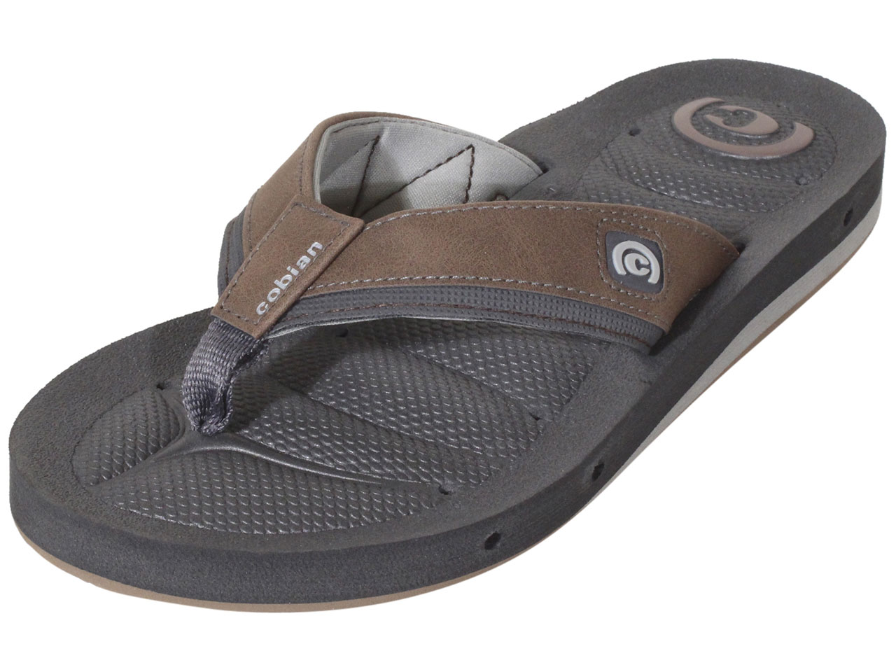 UPC 840207163586 product image for Cobian Draino 2 Flip Flops Charcoal Men's Thongs Sandals Shoes Sz: 9 - Grey - 9  | upcitemdb.com