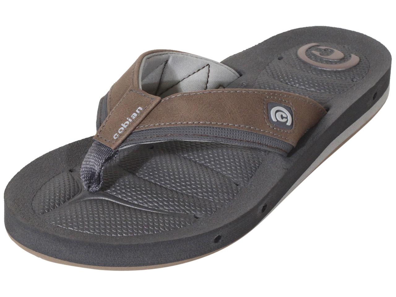 Cobian Men's Sumo-Terra Flip-Flops Black Sandal Shoes