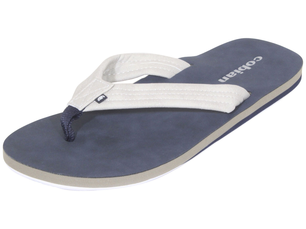 UPC 840207192562 product image for Cobian Men's Hobgood Las Olas Flip Flops Sandals Slip On Shoes Cream Sz: 9 - Ivo | upcitemdb.com