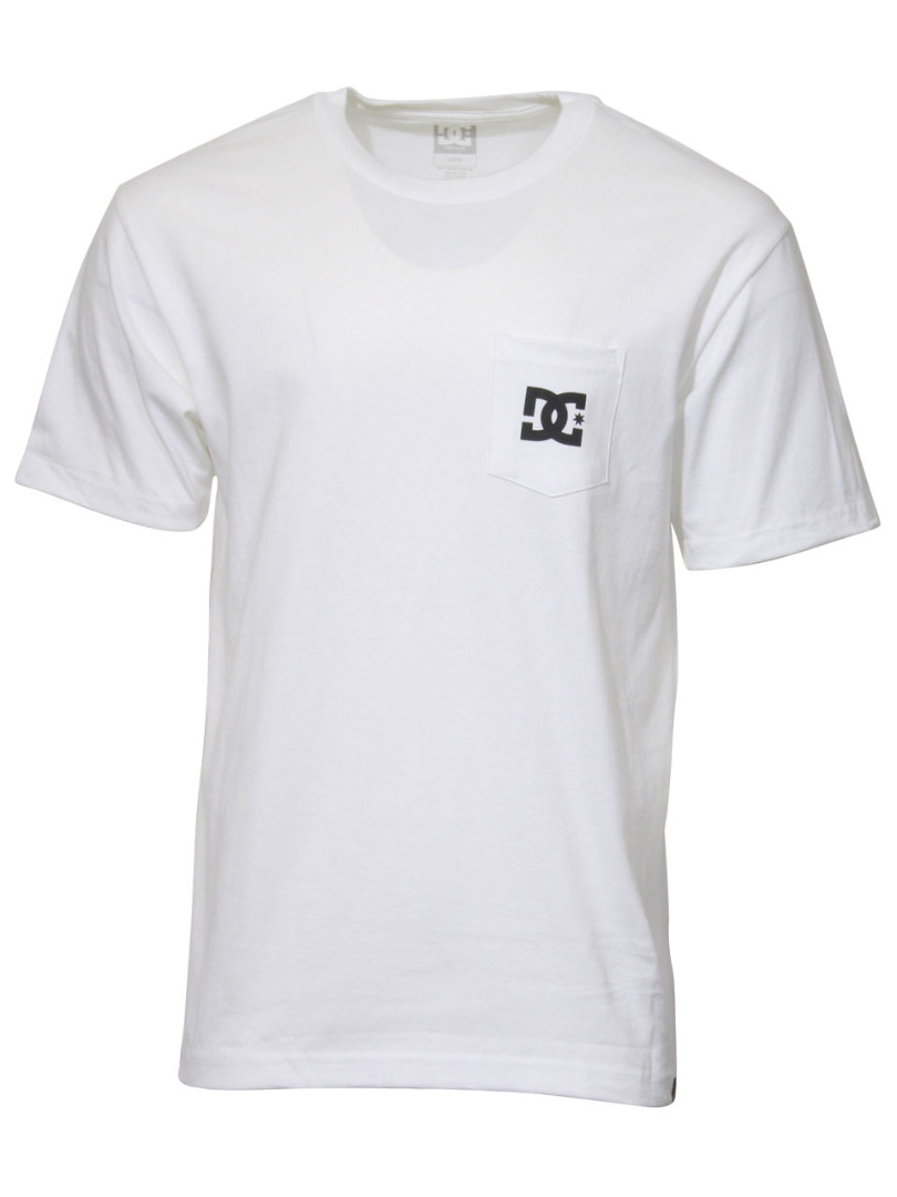 DC Shoes Men\'s Star Pocket T-Shirt Short Sleeve White Sz: M ADYZT04888