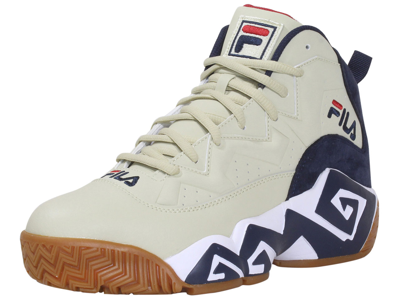 Men's MB Sneakers Top Cream/White/Navy Sz: 9 1BM01076 | JoyLot.com