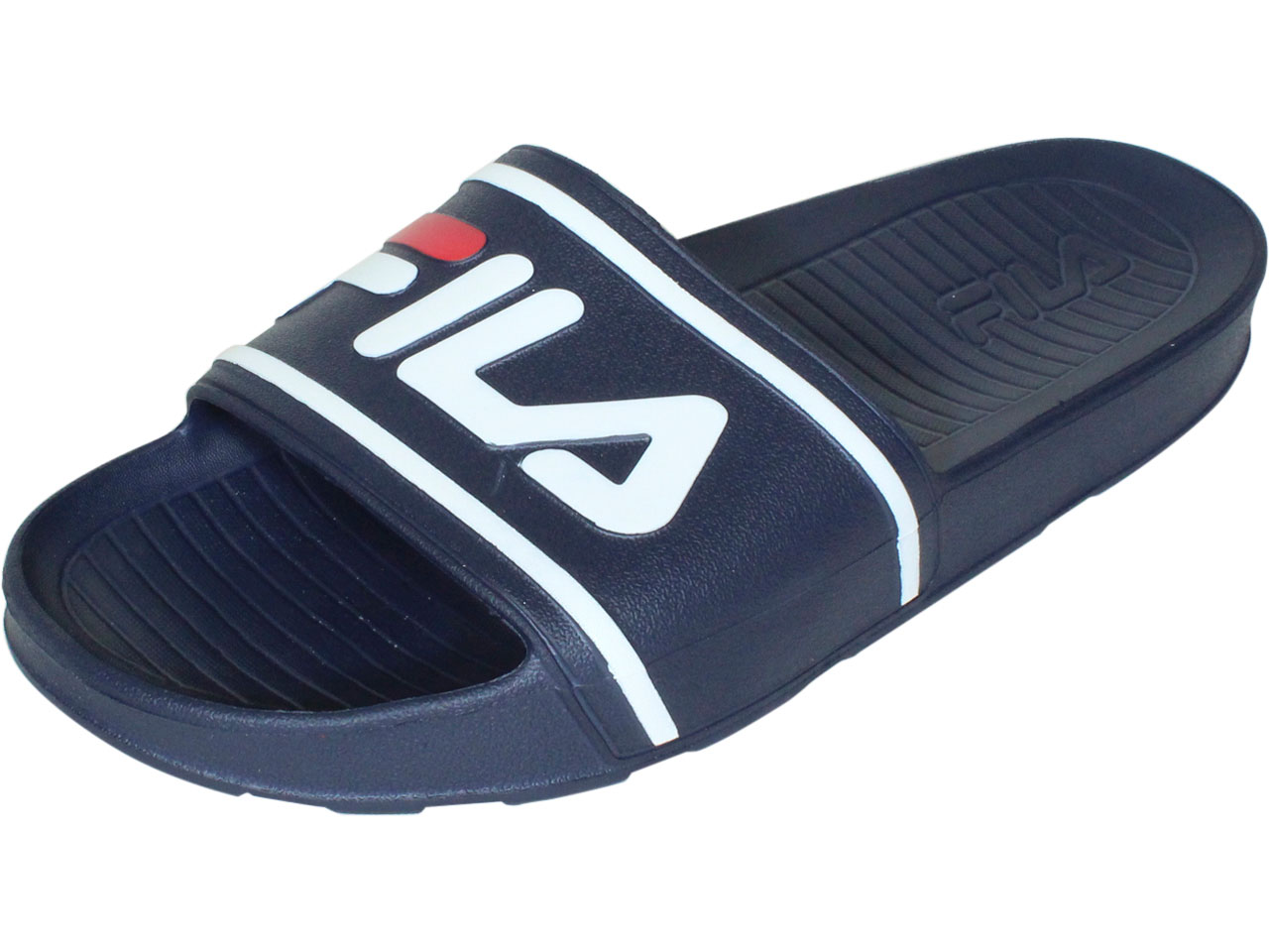 Fila Sleek-Slide-ST Slides Fila Navy/White/Fila Men's Sandals Shoes 12 | JoyLot.com