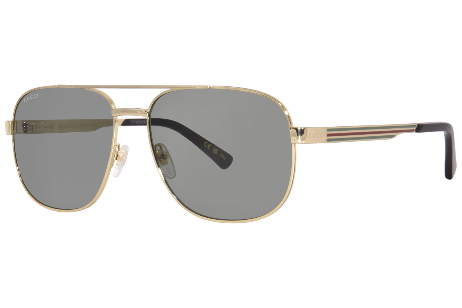 UPC 889652394350 product image for Gucci GG1223S 002 Sunglasses Men's Gold/Grey Pilot 60 16 145 - Lens-60 Bridge-16 | upcitemdb.com