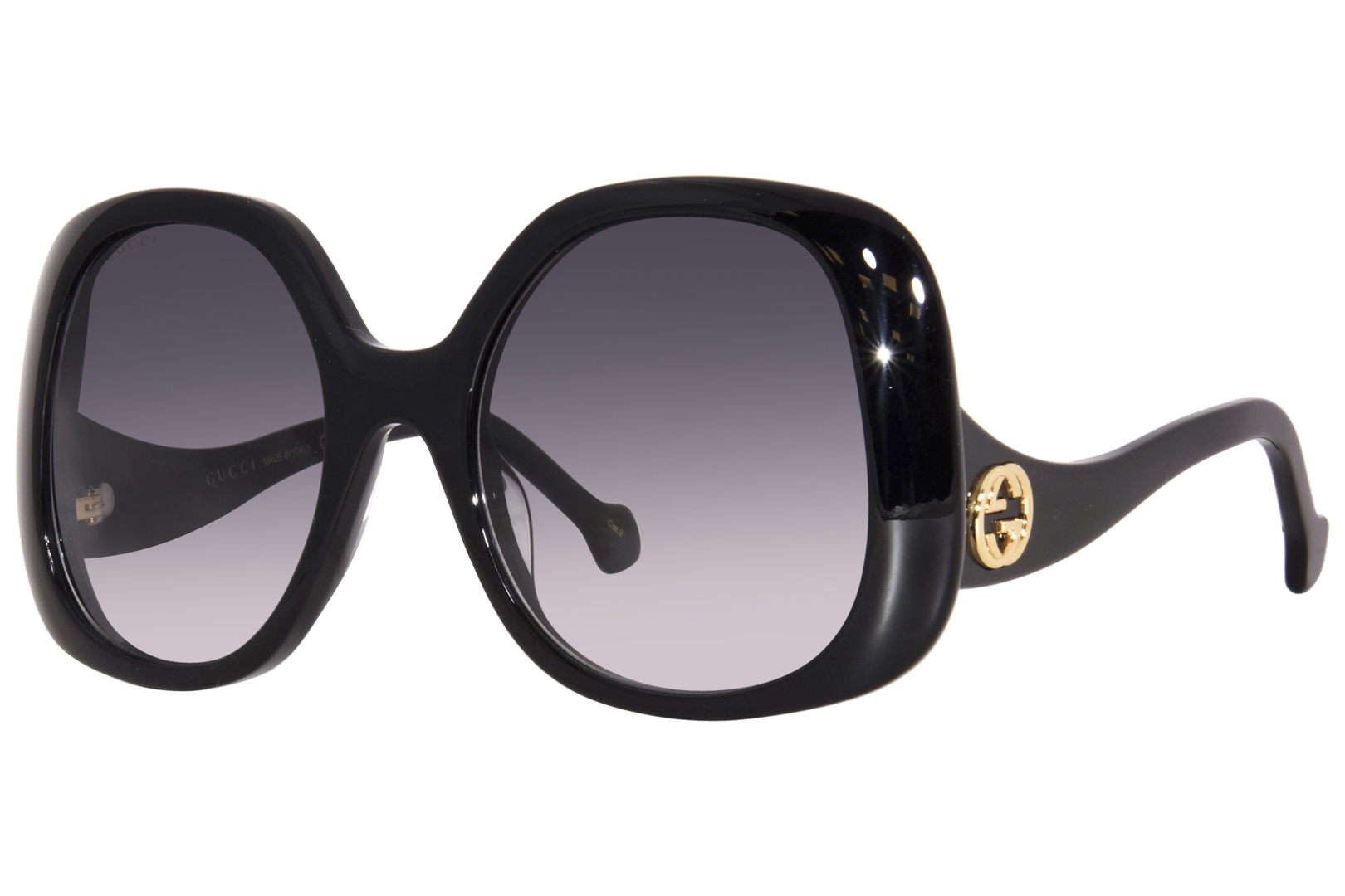 UPC 889652393490 product image for Gucci GG1235S 001 Sunglasses Women's Black/Grey Gradient Square Shape 55 22 140  | upcitemdb.com