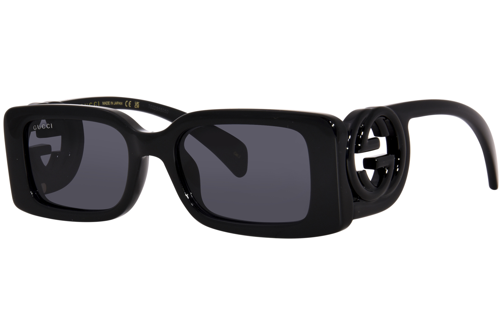 UPC 889652412542 product image for Gucci GG1325S 001 Sunglasses Women's Black/Grey Rectangle Shape 54 19 140 - Lens | upcitemdb.com