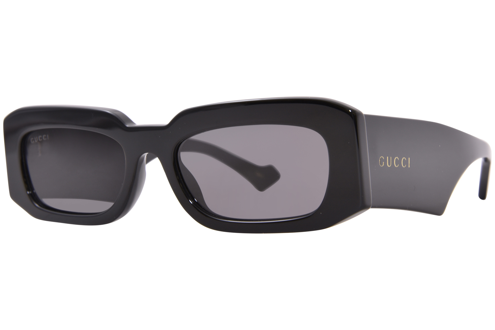 UPC 889652439808 product image for Gucci GG1426S 001 Sunglasses Men's Black/Gold/Grey Rectangle Shape 54 19 145 - L | upcitemdb.com