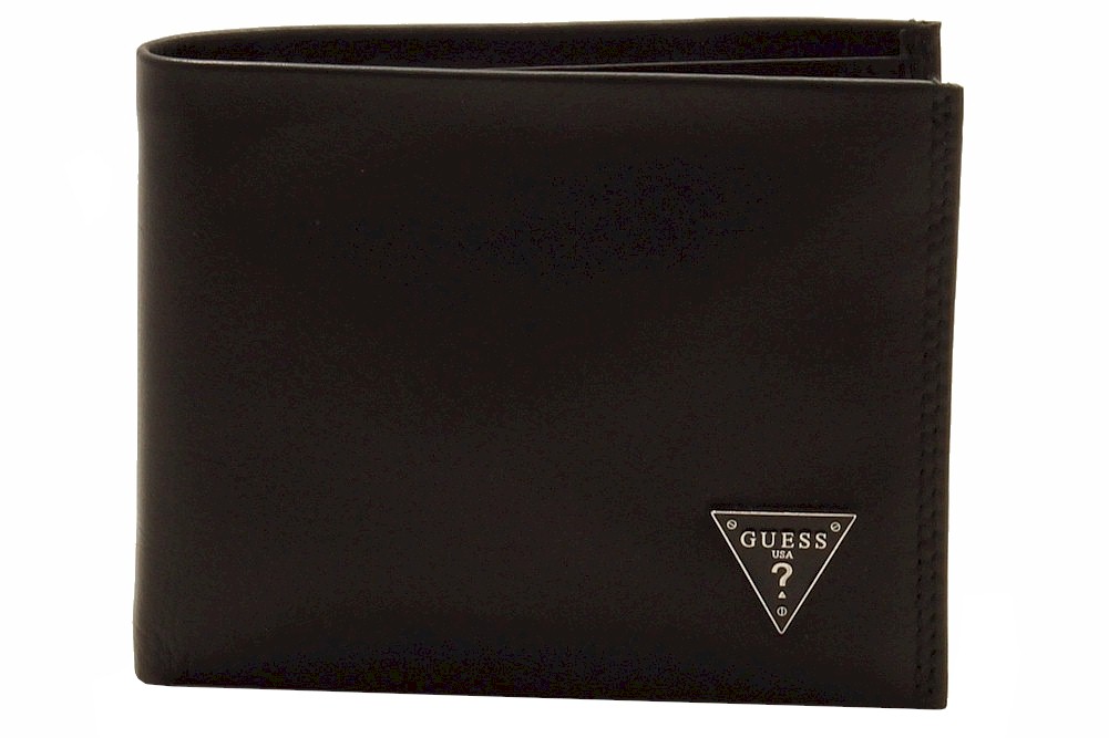 Guess Men's Passcase Billfold Genuine Leather Bi-Fold Wallet | JoyLot.com