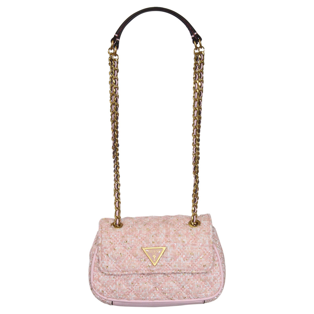 GUESS Giully Small Quilted Convertible Chain Strap Crossbody