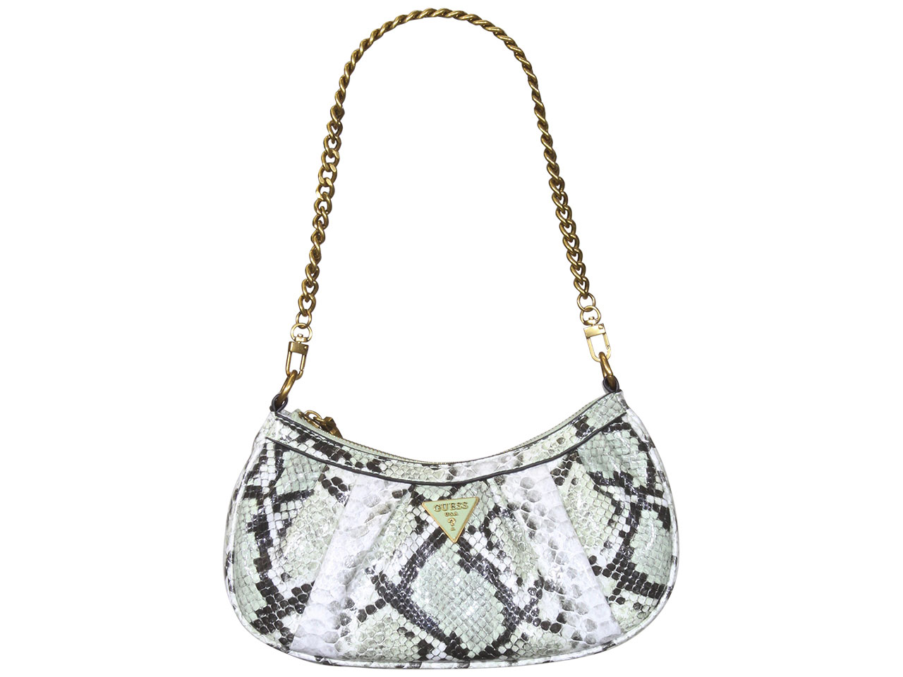 Guess Mariana Top Zip Shoulder Bag Handbags Sage Python
