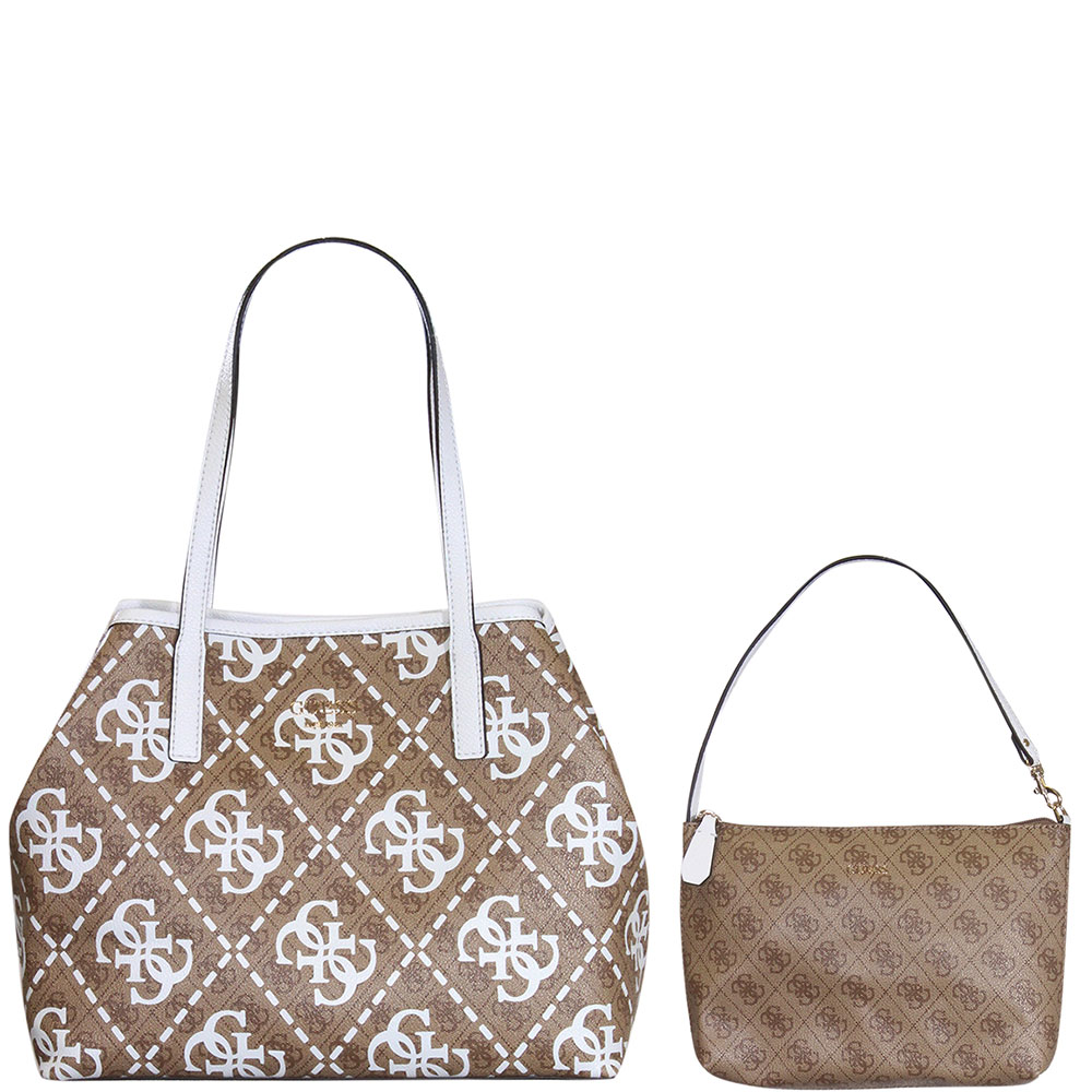 Guess Women's Vikky Tote Handbag 2-Piece Set With Convertible Pouch