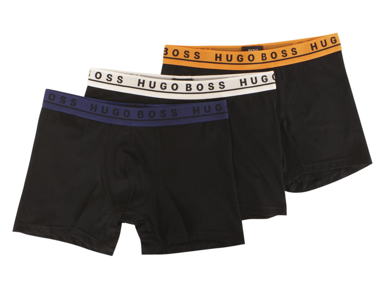 Hugo Boss Men's 3-Pairs Logo Waist Miscellaneous Boxer Briefs Underwear ...