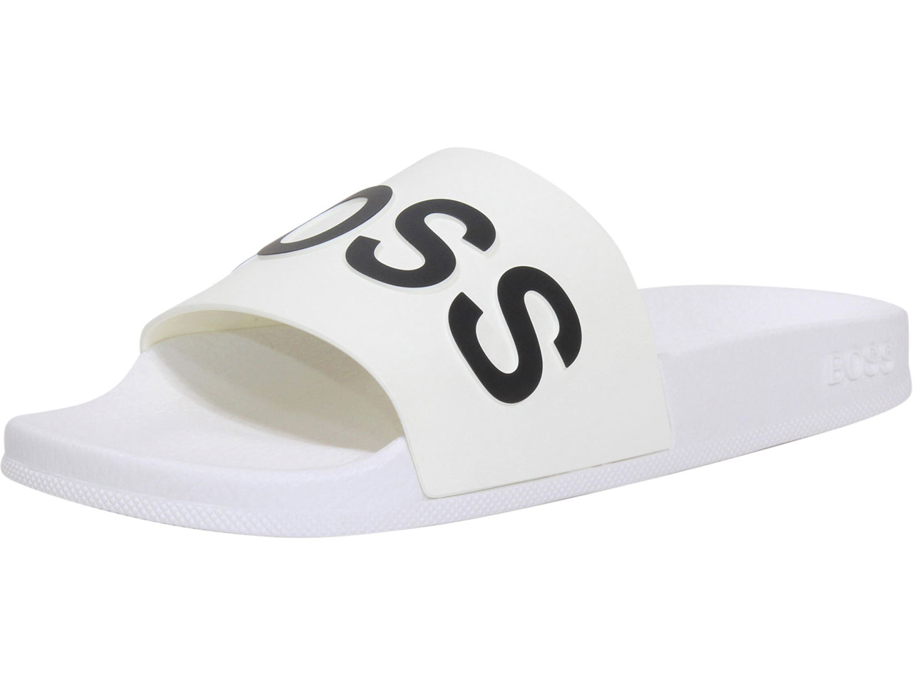 Hugo Boss Men's Bay Slides Sandals White Sz: 12 50425152 | JoyLot.com