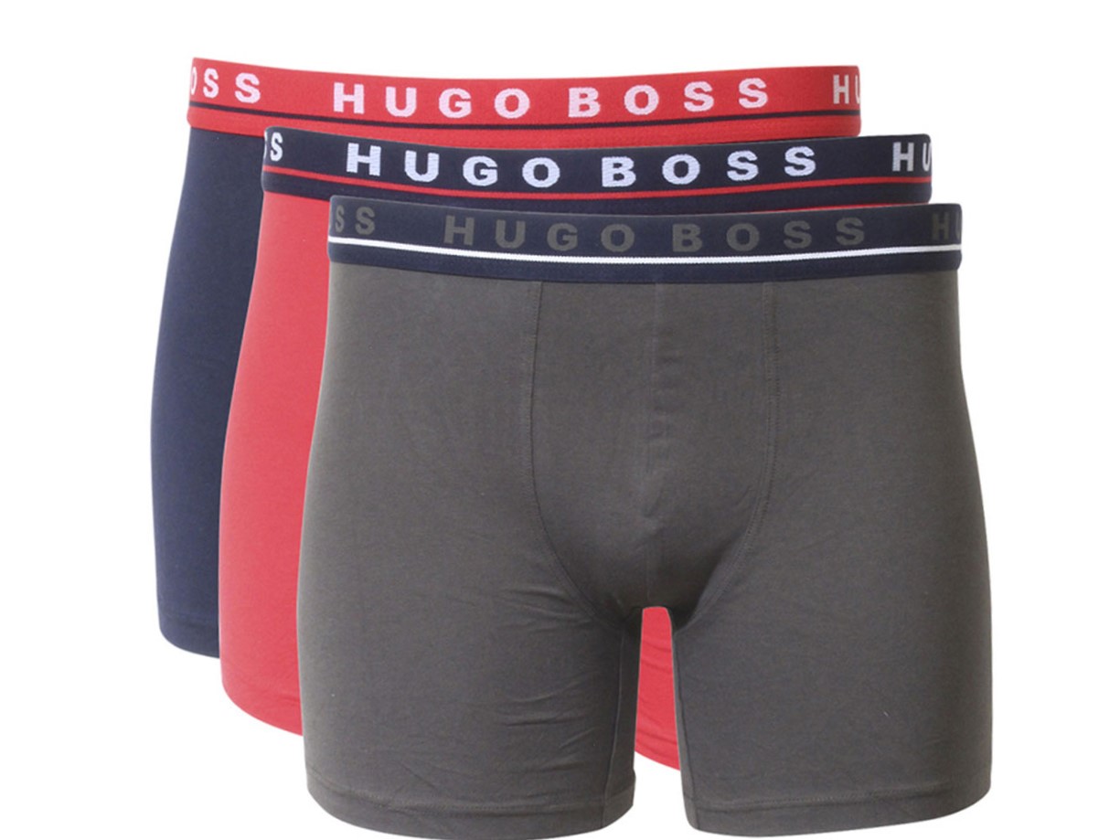 UPC 791725477856 product image for Hugo Boss Men's Boxer Briefs Underwear 3 Pairs Green/Red/Blue Sz: L 50449457 - M | upcitemdb.com