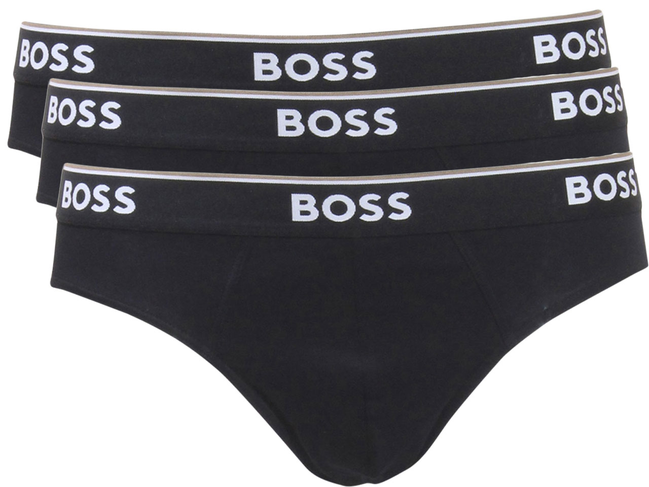Hugo Boss Men's Power Underwear Briefs 3-Pack Regular Fit Black Sz ...