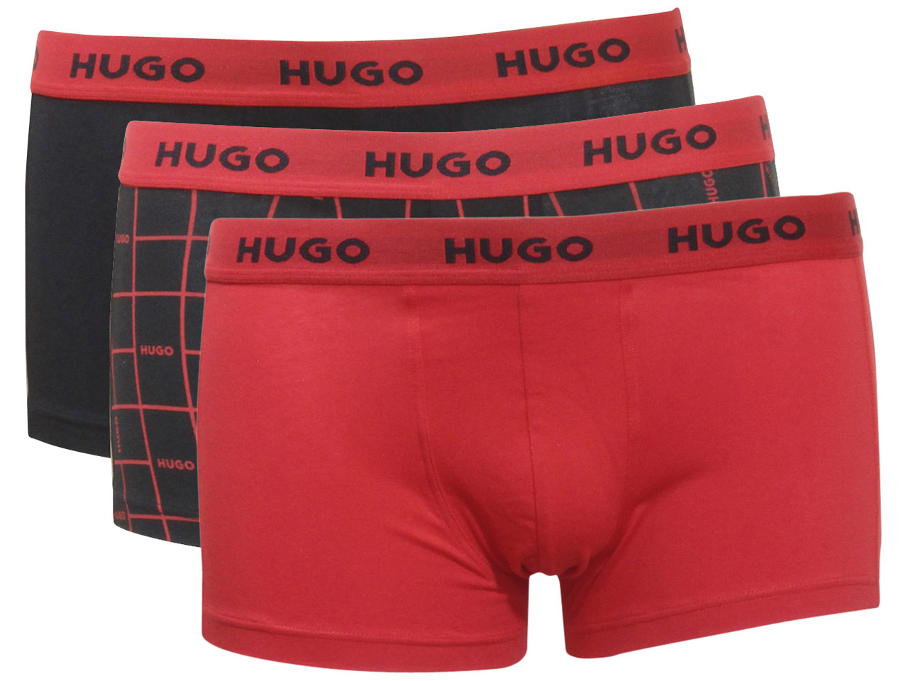 Hugo Boss Men's Trunk-Triplet-Design 3-Pack Boxer Underwear Black Sz ...