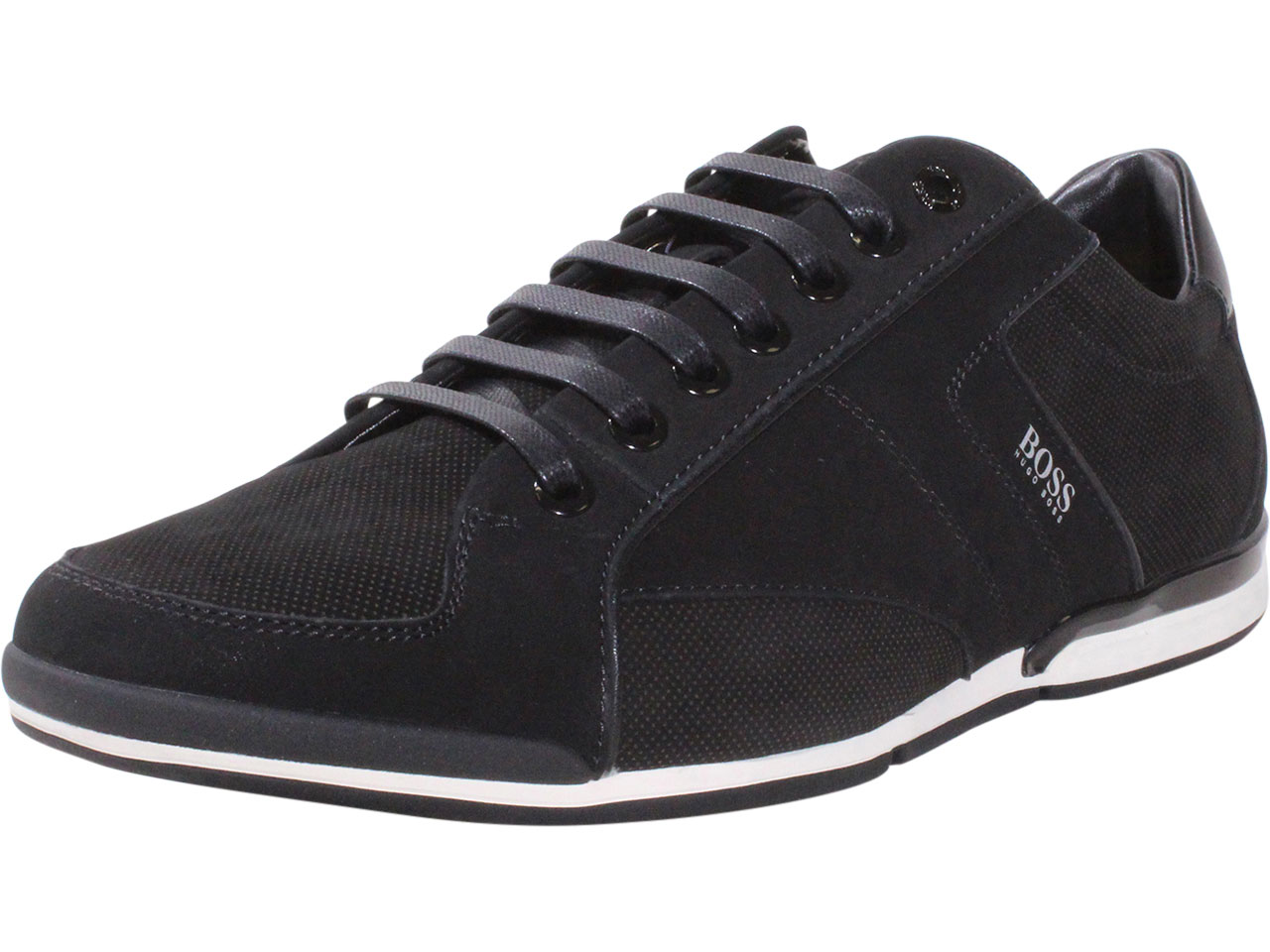 crisis Verstoring binnenkomst Hugo Boss Saturn Low Top Sneakers Black Men's Memory Foam Trainers Shoes  Sz: 8 | JoyLot.com