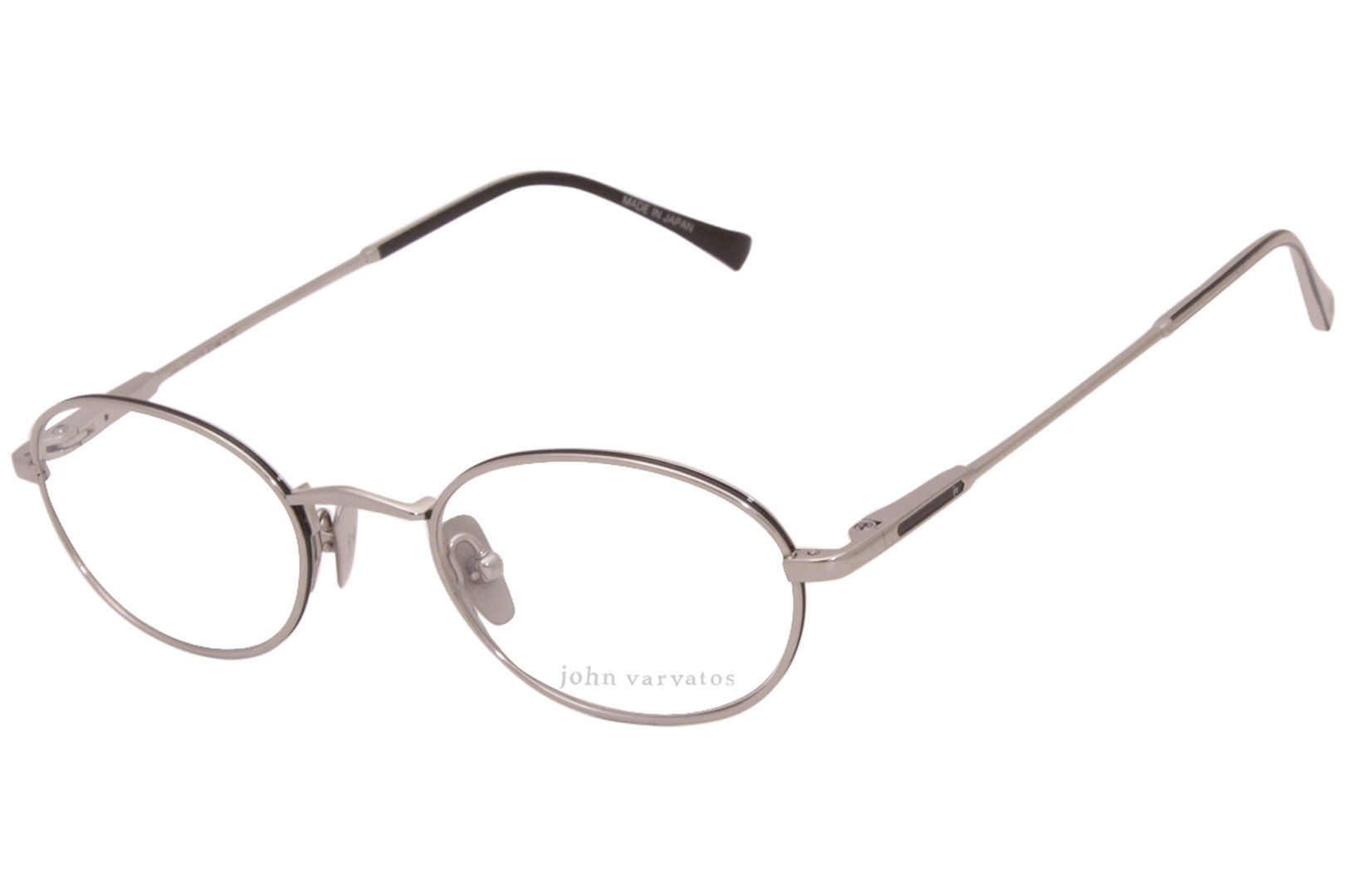 John Varvatos Eyeglasses Men's V185 Silver 46-20-145mm | JoyLot.com