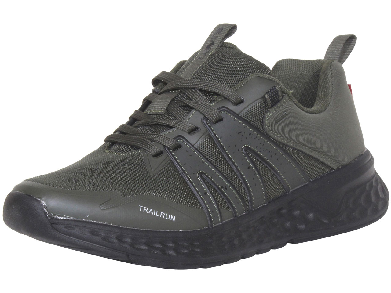 Levis Men's Newbury-Trail Sneakers Low-Top Running Shoes Olive/Black Sz: 12  