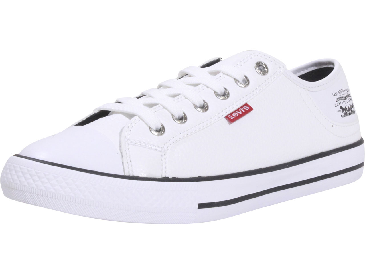 Levis Women's Stan-Buck-Tumbled-UL Sneakers Low Top White Sz. 10 529581 ...