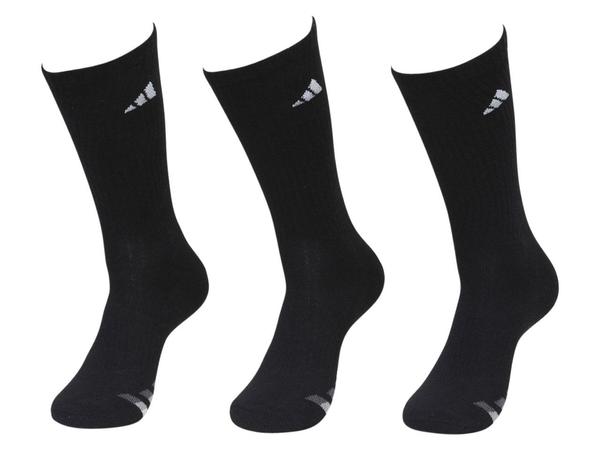  Adidas Men's 3-Pc Climalite Compression Crew Socks 