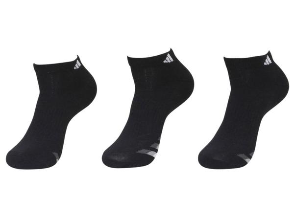  Adidas Men's 3-Pc Climalite Compression Low Cut Socks 