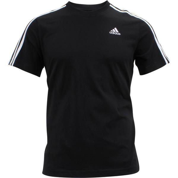  Adidas Men's Essentials 3-Stripe Tee Cotton Short Sleeve T-Shirt 