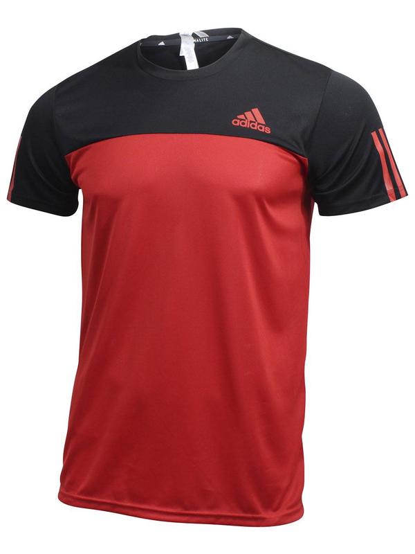  Adidas Men's Essentials Colorblock Short Sleeve Tech Tee Shirt 