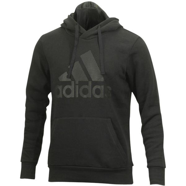  Adidas Men's Essentials Pullover Long Sleeve Logo Hoodie Sweatshirt 