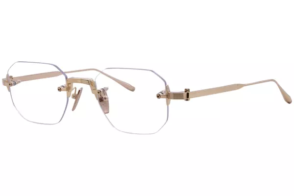 Akoni Juno-One AKX-308 Titanium Eyeglasses Rimless Square Shape 