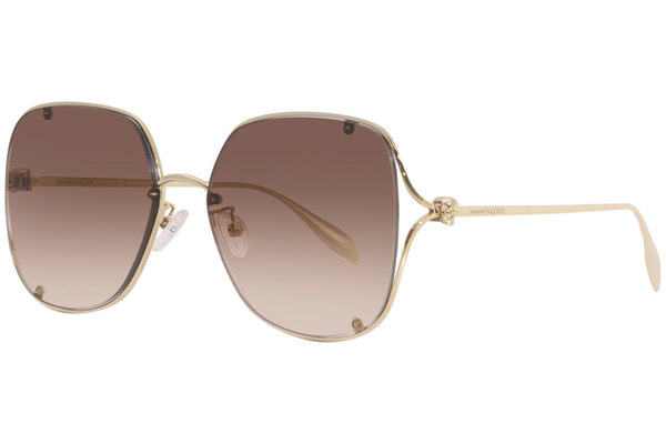  Alexander McQueen AM0366S Sunglasses Women's Rectangle Shape 