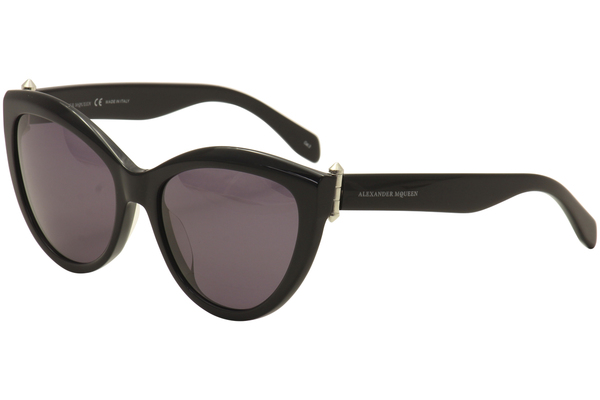  Alexander McQueen Women's AM 0003S 0003/S Fashion Cat Eye Sunglasses 