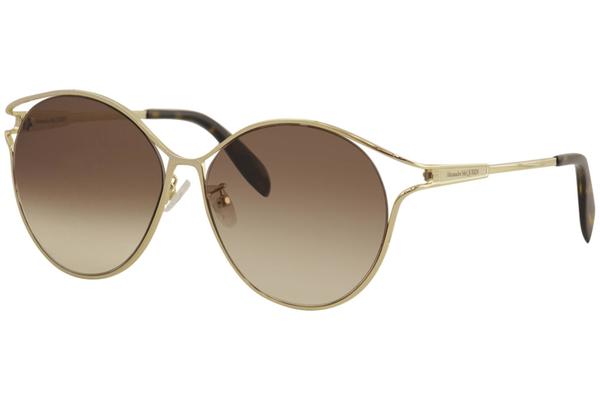  Alexander McQueen Women's AM0210SA AM/0210/SA Fashion Round Sunglasses 