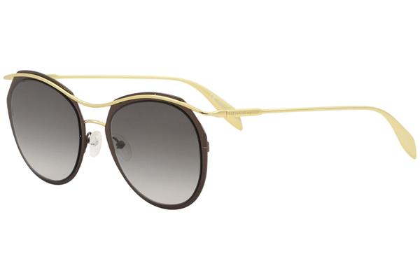  Alexander McQueen Women's Edge AM0116S AM/0116/S Fashion Pilot Sunglasses 